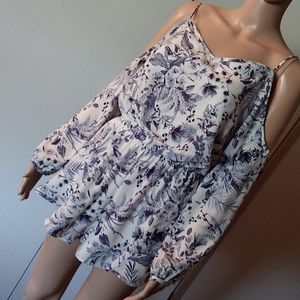 Altar'd State floral cold shoulder romper